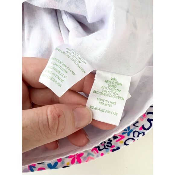 Lilly Pulitzer Girls Fun Sun Repeat Pink and Blue Flowers Dress Size 8 - Picture 4 of 5